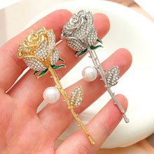Charger l'image dans la galerie, Broches élégantes en forme de fleur de rose