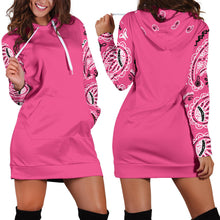 Charger l&#39;image dans la galerie, Robe à capuche bandana rose chaud
