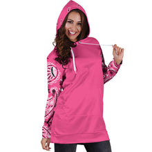 Charger l&#39;image dans la galerie, Robe à capuche bandana rose chaud
