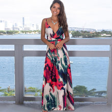 Charger l&#39;image dans la galerie, Robe de plage de vacances Sling Imprimer
