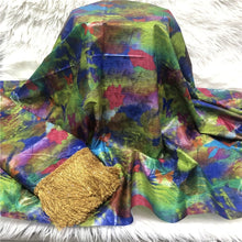 Charger l&#39;image dans la galerie, Tissu bazin de haute qualité avec gland pour mariage 5 2 yards/lot
