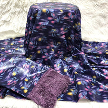 Charger l&#39;image dans la galerie, Tissu bazin de haute qualité avec gland pour mariage 5 2 yards/lot
