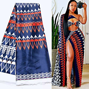 Satin africain de haute qualité pour robe 5 mètres