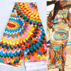 Satin africain de haute qualité pour robe 5 mètres
