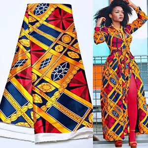 Satin africain de haute qualité pour robe 5 mètres