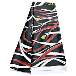 Nouveauté tissu africain satin soie imprime