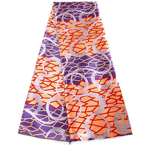 Nouveauté tissu africain satin soie imprime